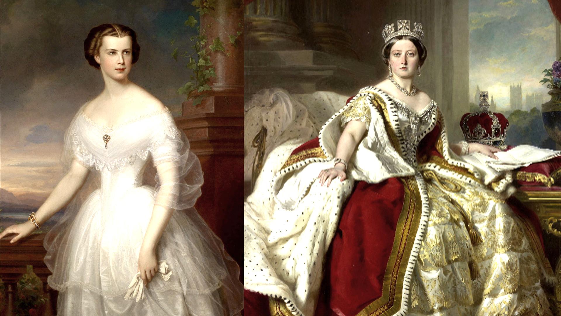 Victoria und Sisi.