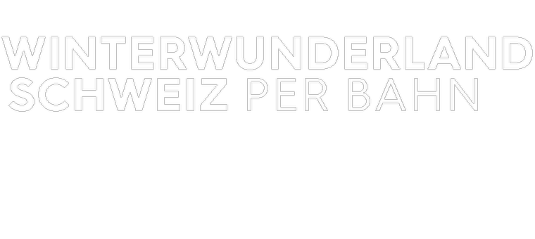 Winterwunderland Schweiz per Bahn Logo