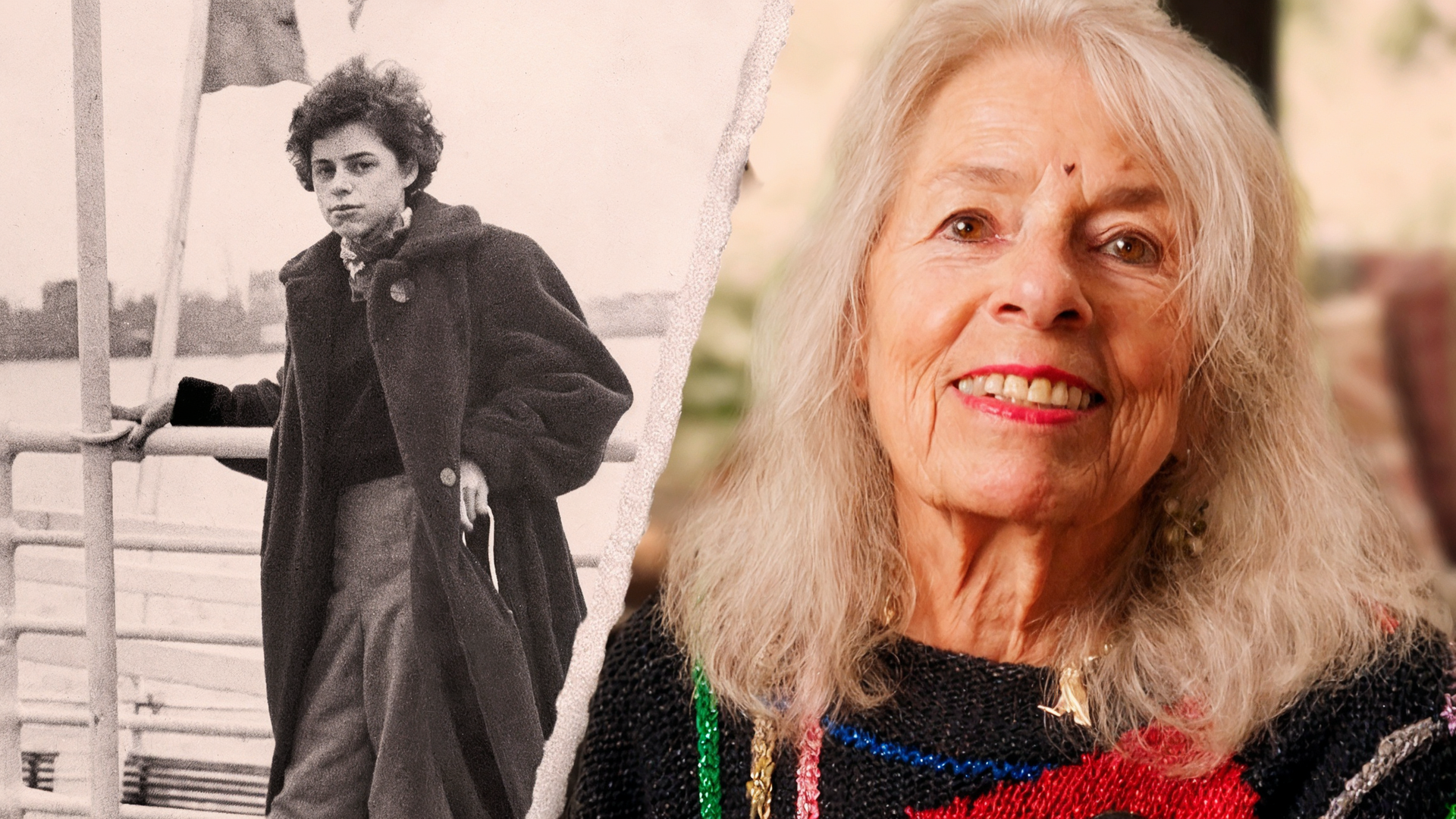 Collage von einer jungen und alten Marione Ingram.